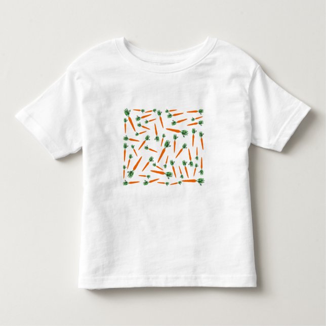 Orange Carrot Pattern Toddler T-shirt (Front)