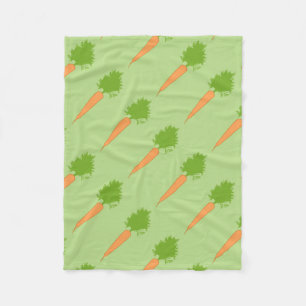 Orange Carrots Custom Fleece Blanket