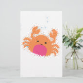 Orange Cartoon Crab (Standing Front)