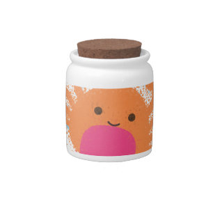 Orange Cartoon Crab Candy Jar