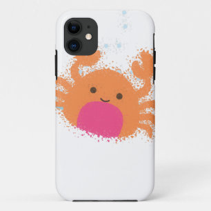 Orange Cartoon Crab iPhone 11 Case