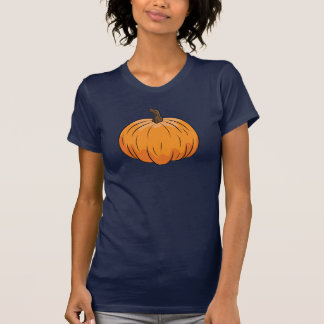 Orange Cartoon Pumpkin Illustration T-Shirt
