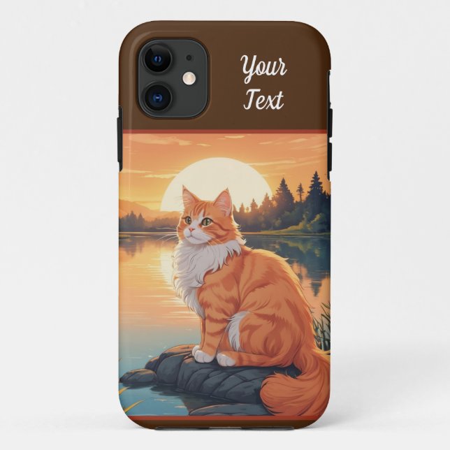 Orange Cat by Lake Case-Mate iPhone Case (Back)