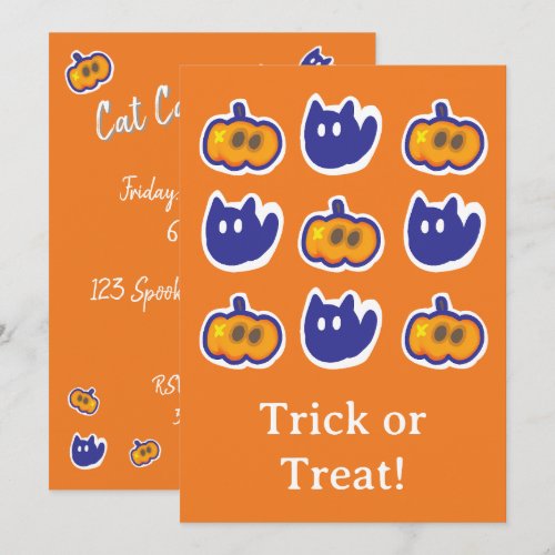 orange cat card