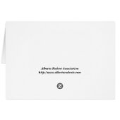 Orange Cat card (Back Horizontal)