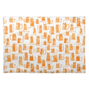 Orange Cat Cloth Placemat