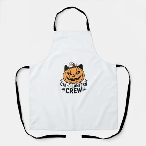 Orange Cat Costume _ Cute Halloween Jack o Lantern Apron