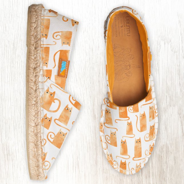 Orange Cat Espadrilles (Creator Uploaded)