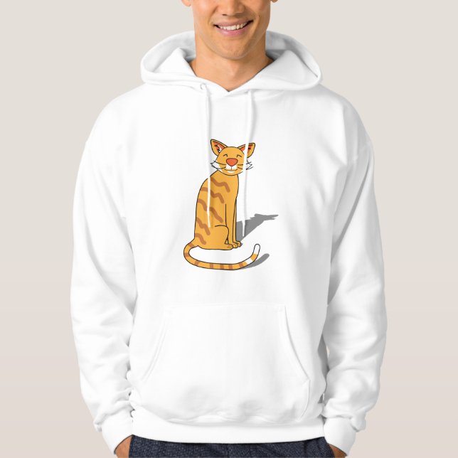 Orange Cat Hoodie (Front)