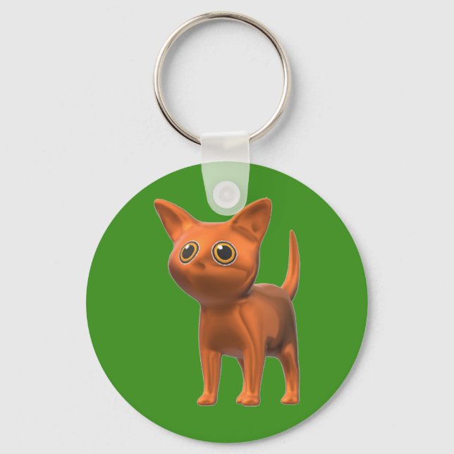 Orange Cat Keychain (Front)