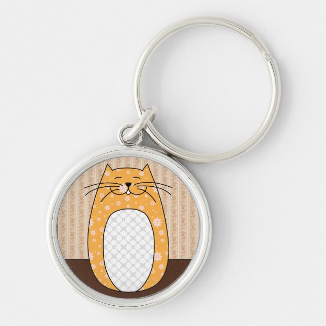 'Orange Cat' Keychain (Front)