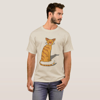 Orange Cat, Men T- shirt 