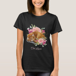 Orange Cat Mom Beautiful Gift For Her T-Shirt