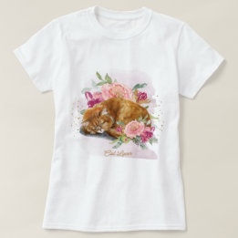 Orange Cat Mom Beautiful Gift For Her T-Shirt