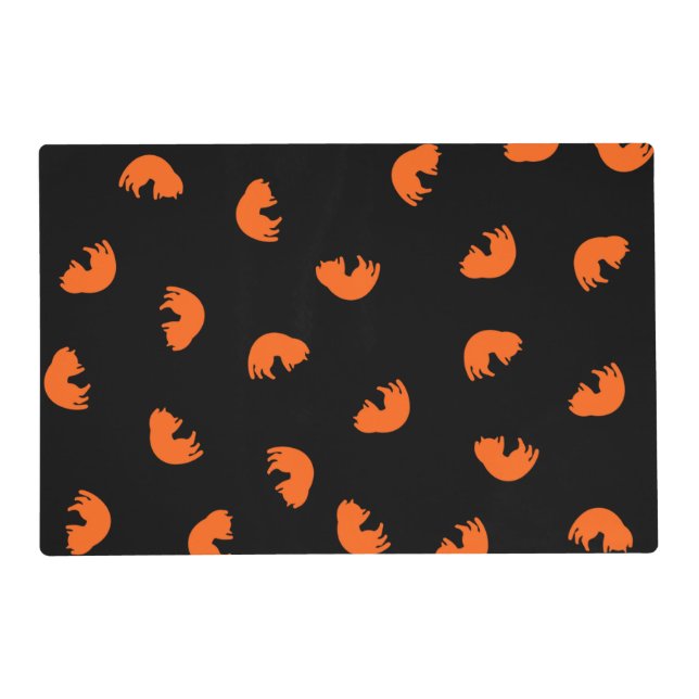 Orange Cat Pattern Placemat (Front)