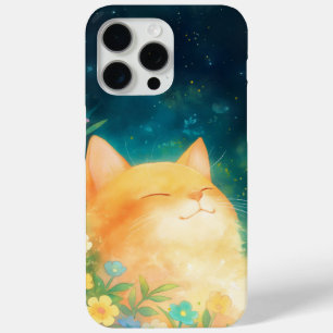 Orange Cat Peaceful Nap iPhone 15 Pro Max Case