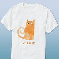 Orange Cat Personalized T-Shirt