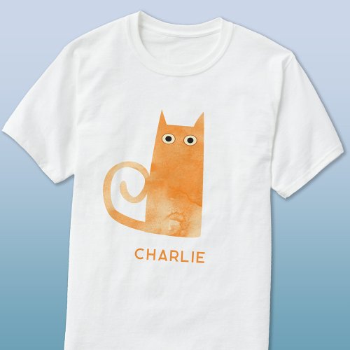 Orange Cat Personalized T_Shirt
