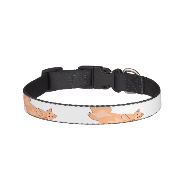 Orange cat pet collar (Front)