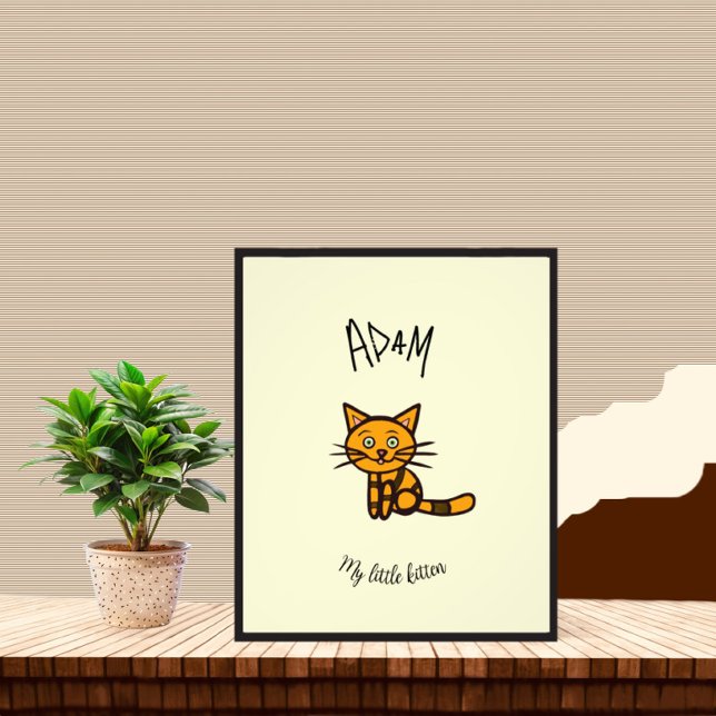 Orange cat photo print (Creator Uploaded)