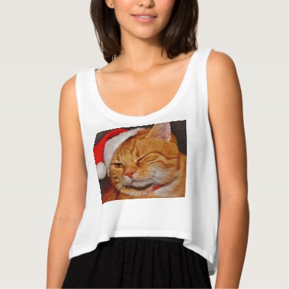 Orange cat - Santa claus cat - merry christmas Tank Top