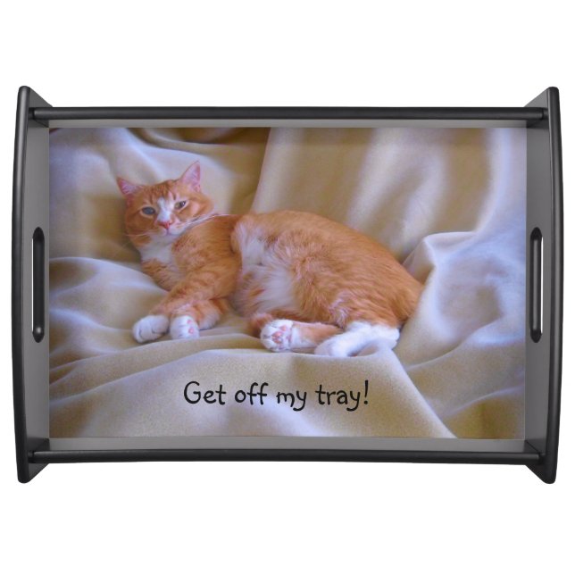 Orange Cat Serving Tray (Front)