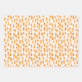 Orange Cat Wrapping Paper Sheets (Front 3)
