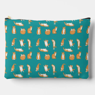 Orange Cats Funny Accessory Pouch
