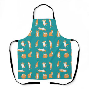 Orange Cats Funny Apron