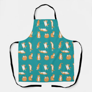 Orange Cats Funny Apron