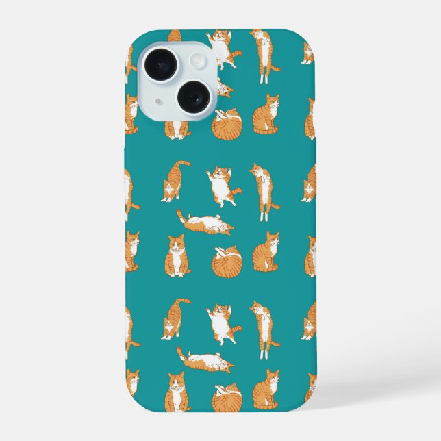  Orange Cats Funny Iphone Case (Back)