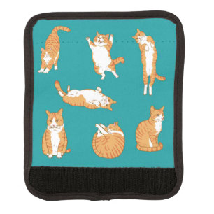 Orange Cats Funny Luggage Handle Wrap
