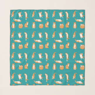 Orange Cats Funny Scarf