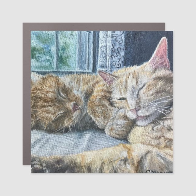 Orange Cats Magnet (Front)