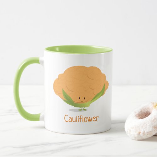 Orange Cauliflower character  Mug