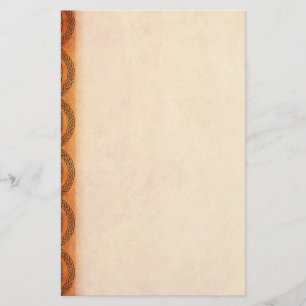 Orange Celtic Knots Stationery