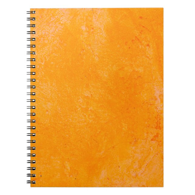 Orange cement surface,  abstract pattern backgroun notebook (Front)