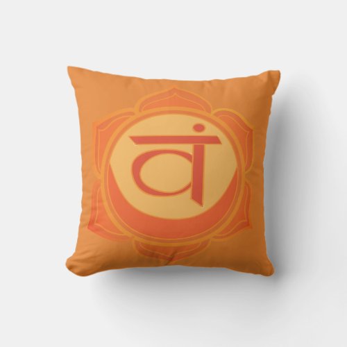 Orange Chakra Yoga  Cushion