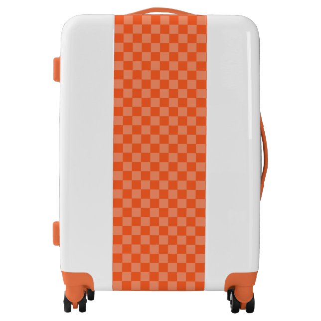 Orange Check Luggage (Front)