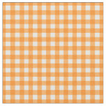 Orange Checked Gingham for Home Canning Lids Fabric