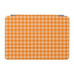 Orange Checker Diamond Pattern iPad Mini Cover