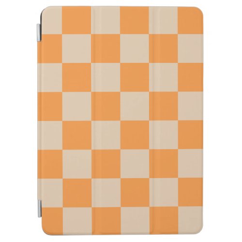 Orange Checkered Gingham Pattern iPad Air Cover