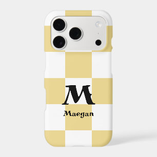 Orange Checkered Pattern Background iPhone 17 Pro Case