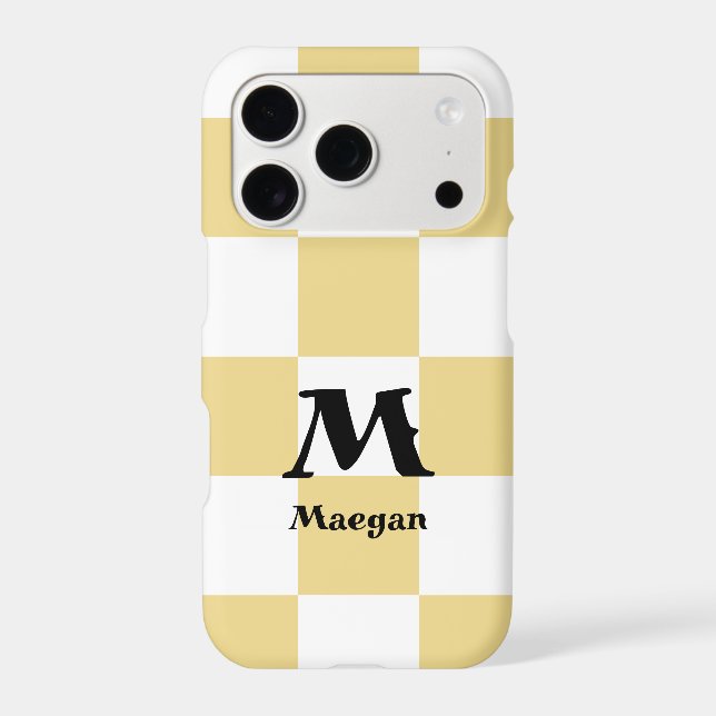 Orange Checkered Pattern Background Case-Mate iPhone Case (Back)