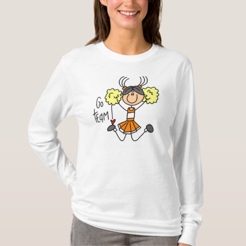 Orange Cheerleader T_shirt