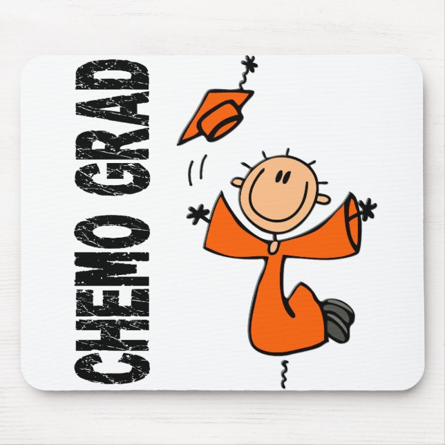 Orange CHEMO GRAD 1 (Leukemia) Mouse Pad (Front)