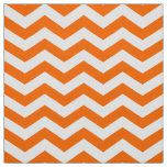 Orange Chevron Upholstery Fabric By the Yard