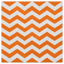 Orange Chevron Upholstery Fabric By the Yard