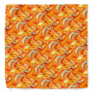 Orange chic bandana