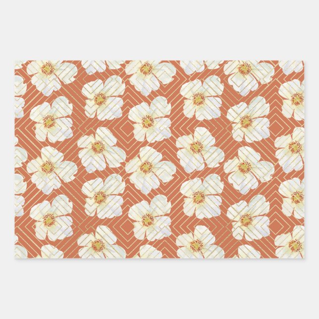 Orange Chicken Wrapping Paper Sheets (Front)